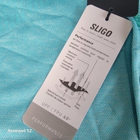 Slingo Wear Men's XL Blue Polo Shirt UPF 40 Moisture Wicking NEW - Picture 3 of 13